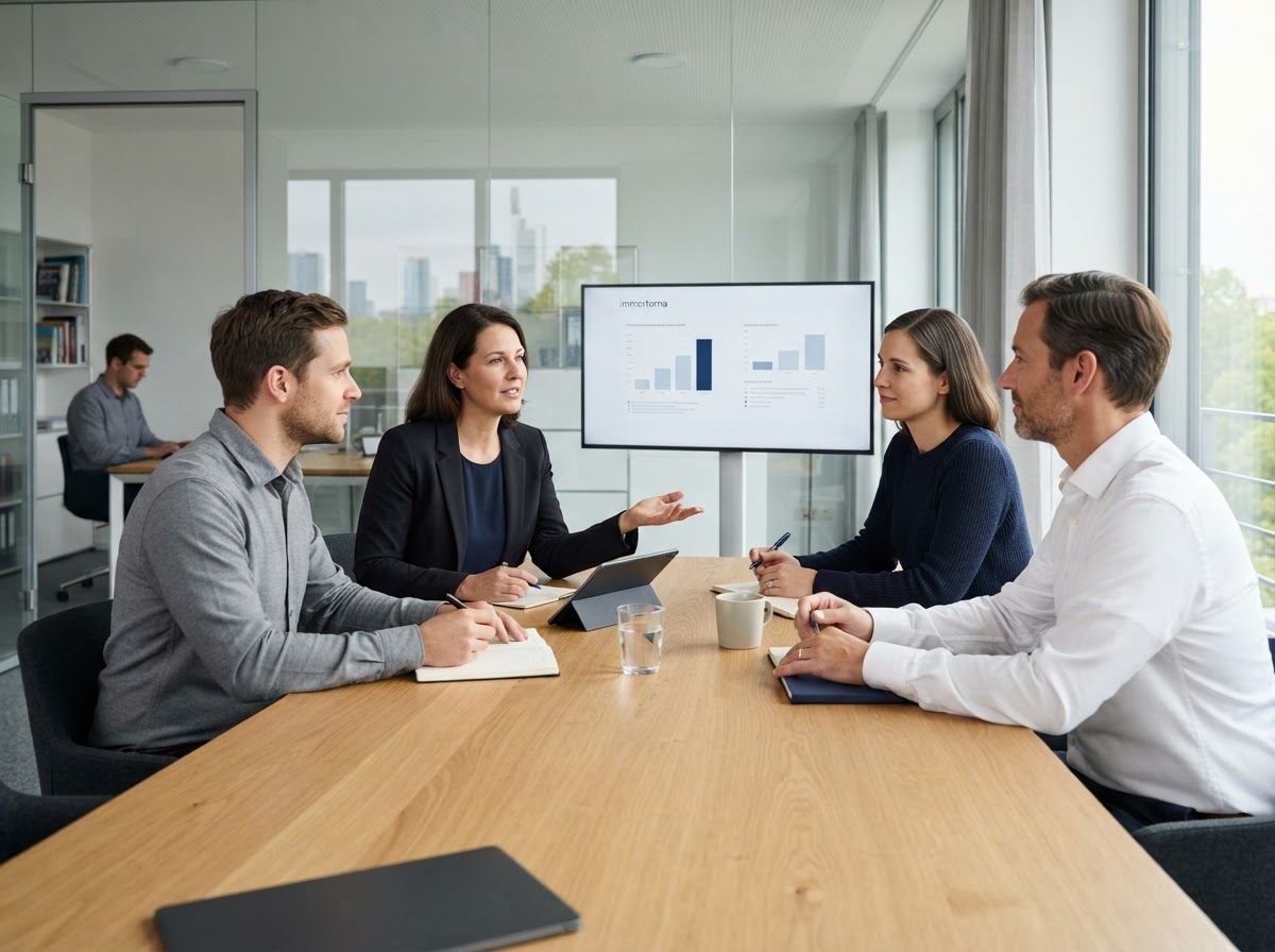 immortorna Team bei der Analyse von Finanzdaten und Risikomodellen